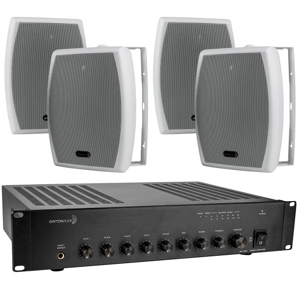 Main product image for Dayton Audio DA120R 120W 70V 2U Rack Mount Mixer-Amp247-5126